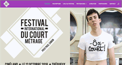 Desktop Screenshot of festival-courtmetrage.com