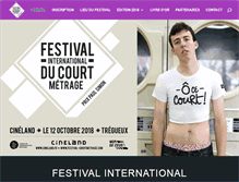 Tablet Screenshot of festival-courtmetrage.com